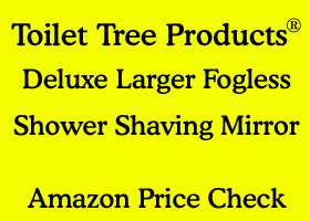 Toilet Tree Products Deluxe Larger Fogless Shower Shaving Mirror