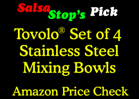 link to Tovolo set of 4 stainless steel mixing bowls on Amazon