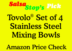 link to Tovolo set of 4 stainless steel mixing bowls on Amazon